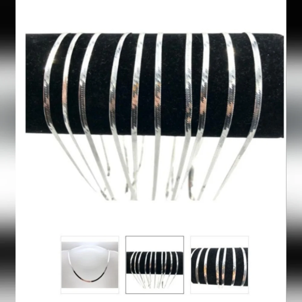 18" Sterling Silver .925 Magic Herringbone Chain-ITALY- LOWEST PRICE IN USA 2MM - Picture 4 of 9